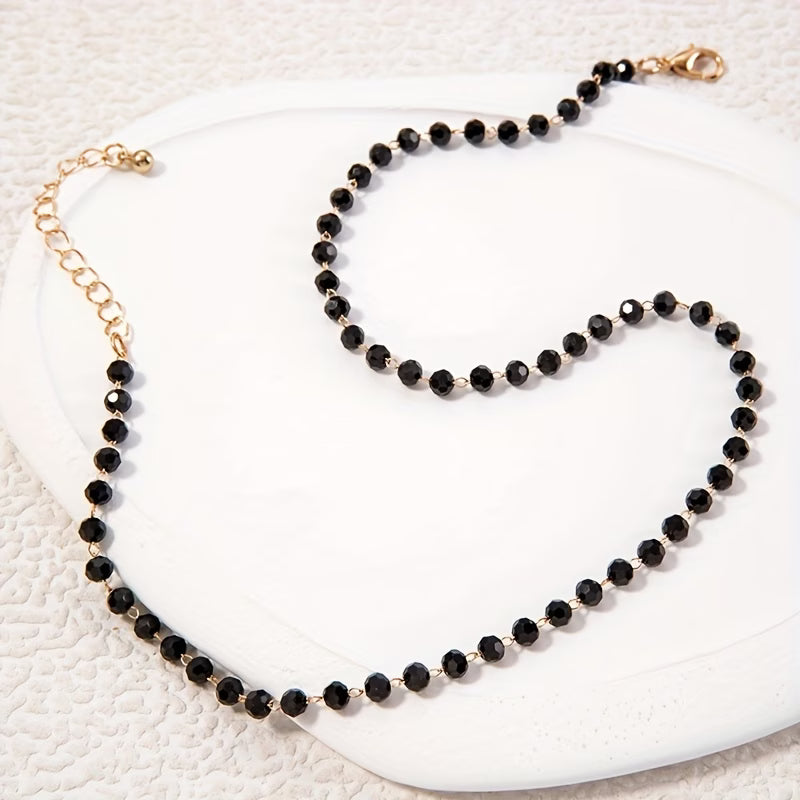 Collier Clavicule à Faux Perles