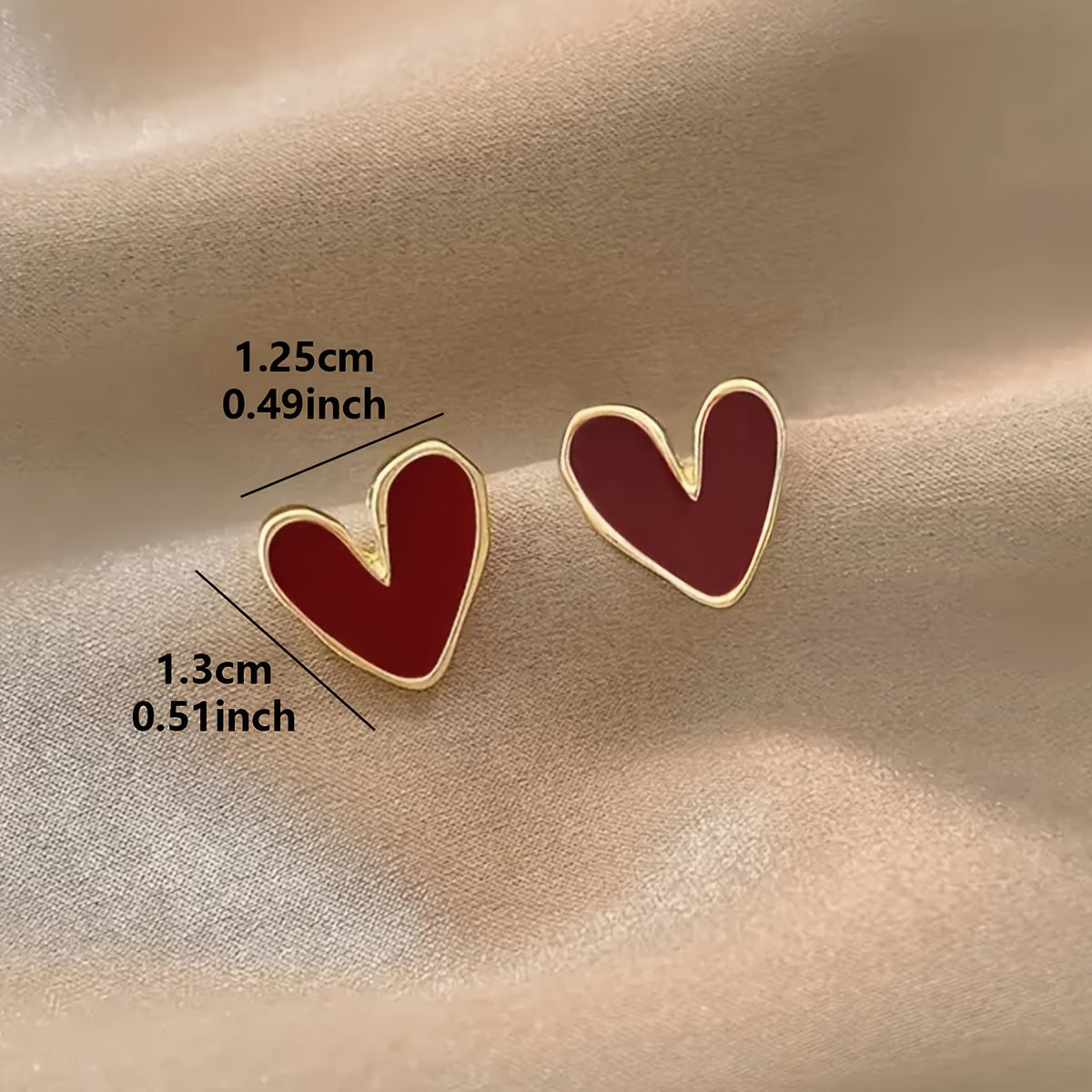 Boucles d'Oreilles Forme de Cœur
