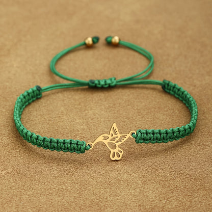 Bracelet colibri en acier inoxydable
