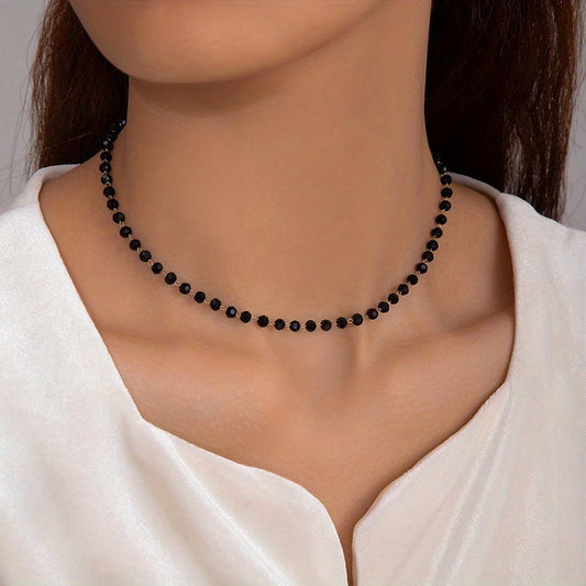 Collier Clavicule à Faux Perles