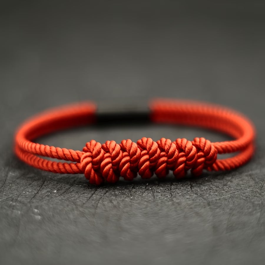 Bracelet Tressé à Motif Dragon