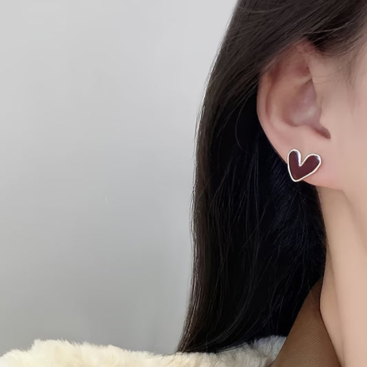 Boucles d'Oreilles Forme de Cœur