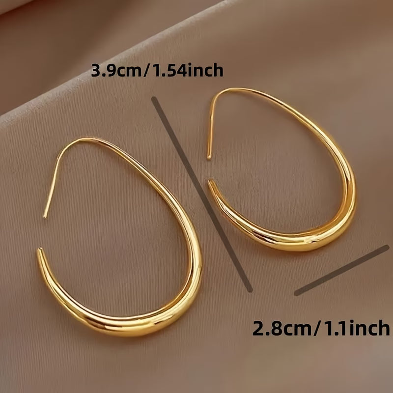Boucles d'Oreilles Créoles Goutte d'Eau