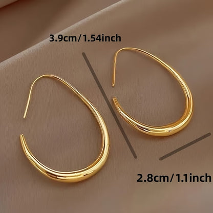 Boucles d'Oreilles Créoles Goutte d'Eau