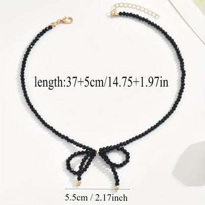 Collier Choker Charmant avec Nœud