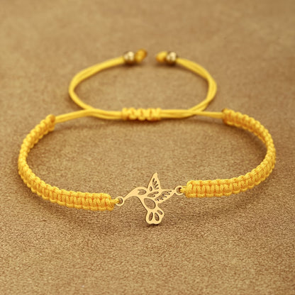 Bracelet colibri en acier inoxydable