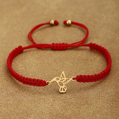 Bracelet colibri en acier inoxydable