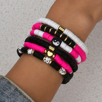 6 Pcs Ensemble de bracelets