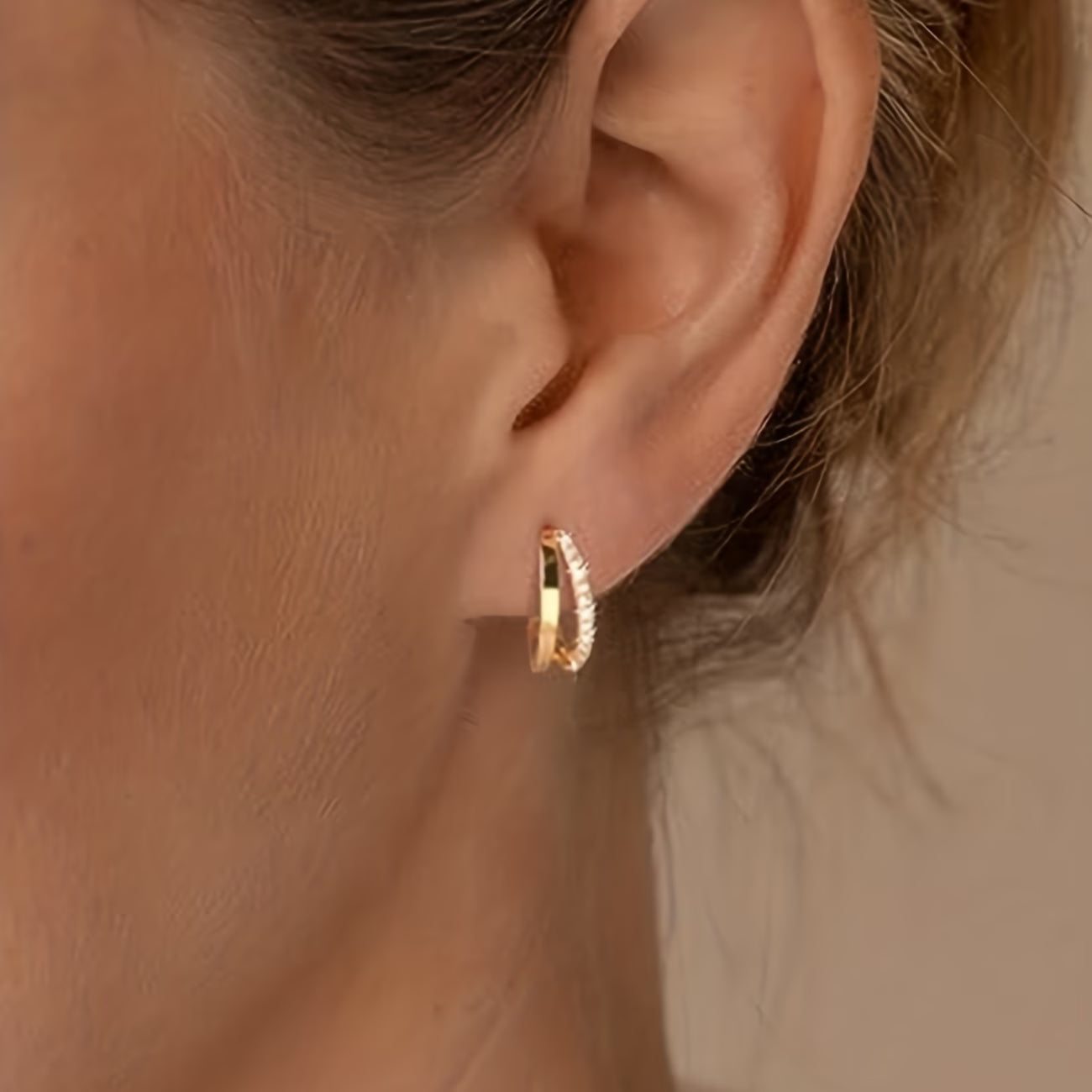 Boucles d'Oreilles Géométriques Rondes