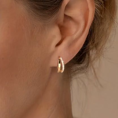 Boucles d'Oreilles Géométriques Rondes