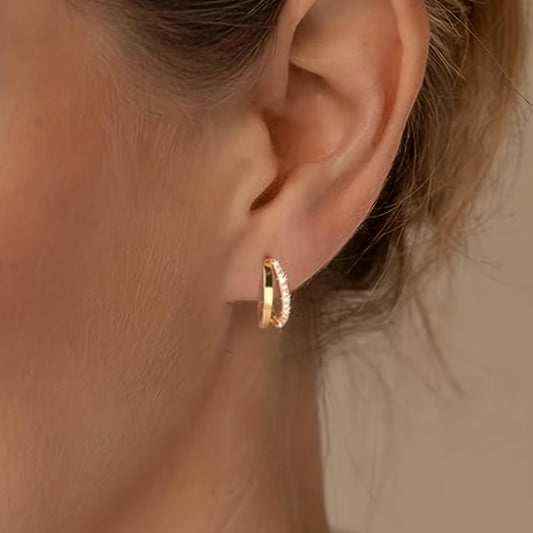 Boucles d'Oreilles Géométriques Rondes