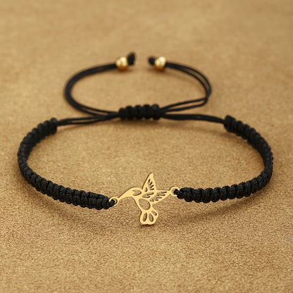 Bracelet colibri en acier inoxydable