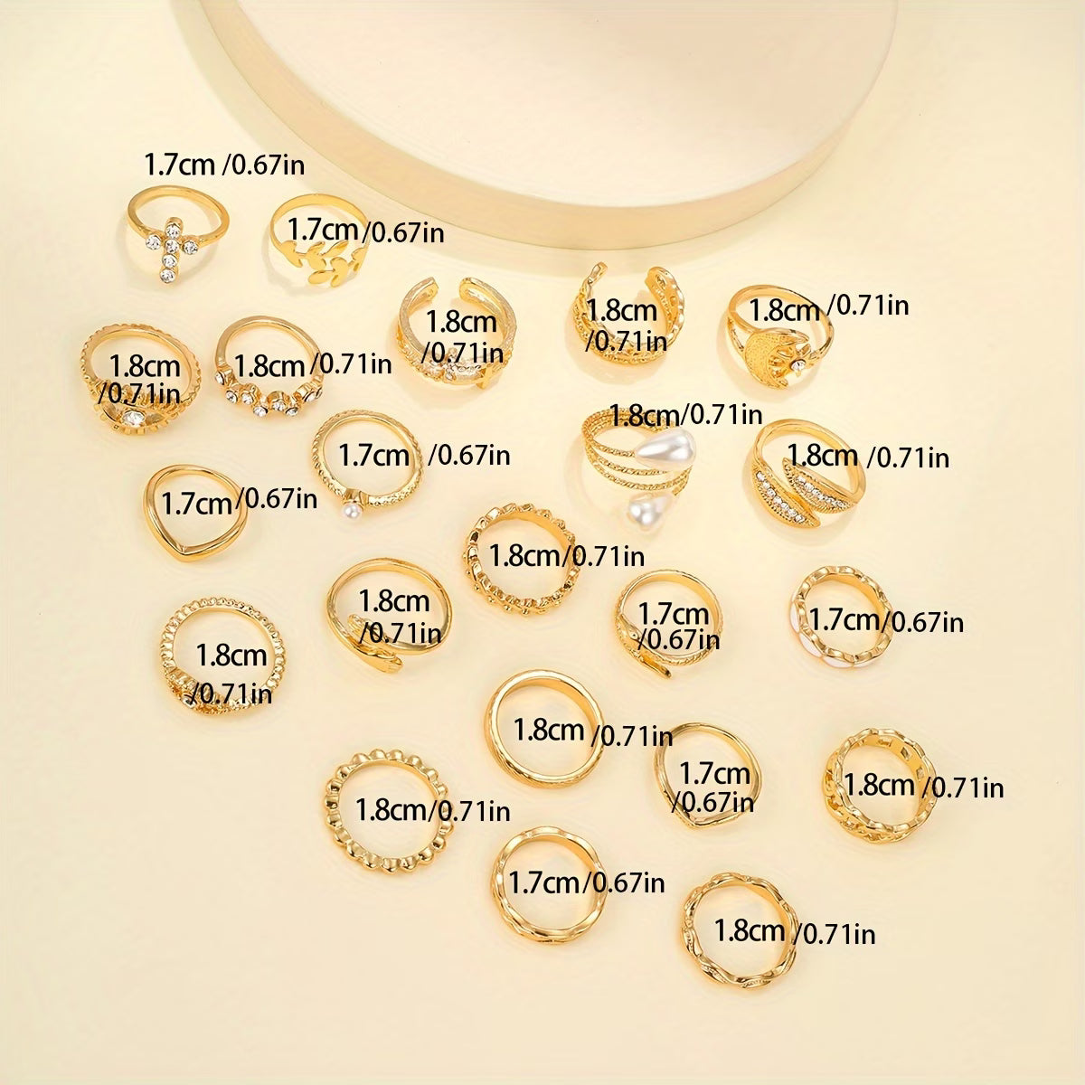 22 bagues