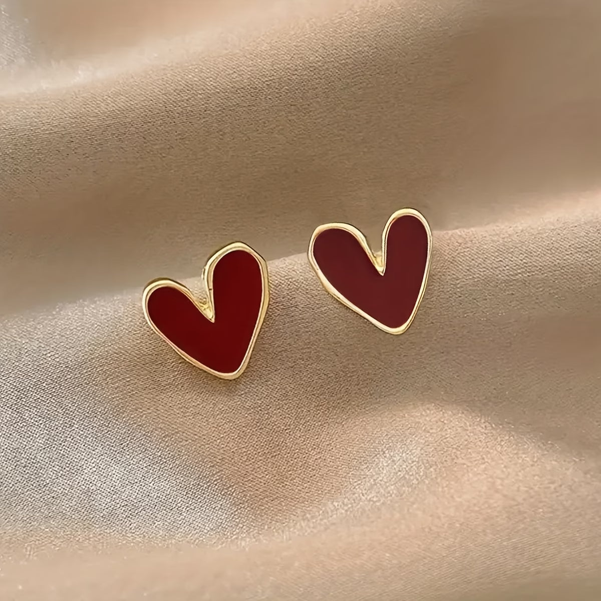 Boucles d'Oreilles Forme de Cœur