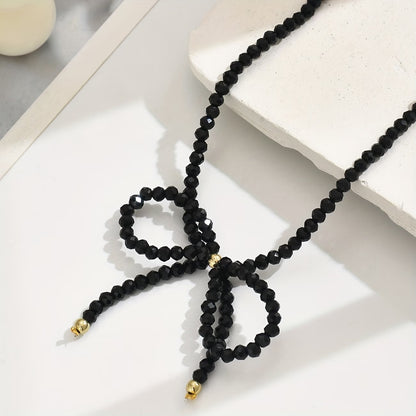 Collier Choker Charmant avec Nœud