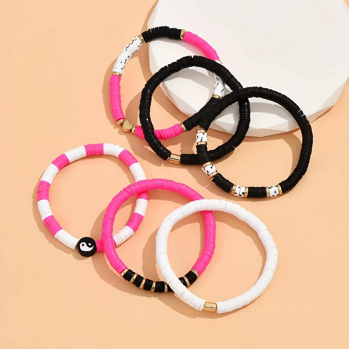 6 Pcs Ensemble de bracelets