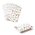Lot de 10 berlingots blanc oreillers boites cadeaux motif fleurs
