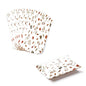 Lot de 10 berlingots blanc oreillers boites cadeaux motif fleurs