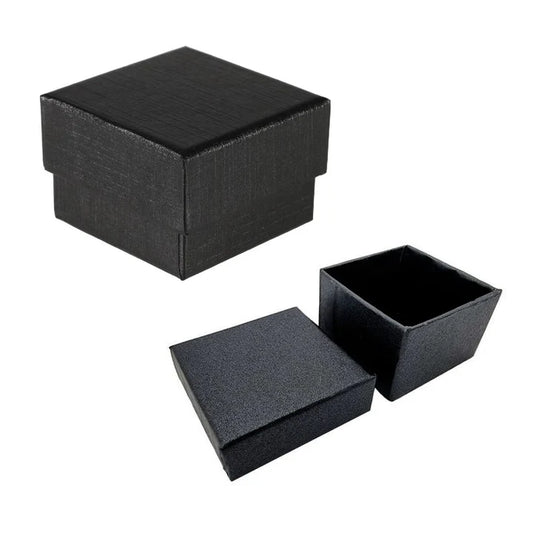 Écrin pour bague ou boucles d'oreilles noir