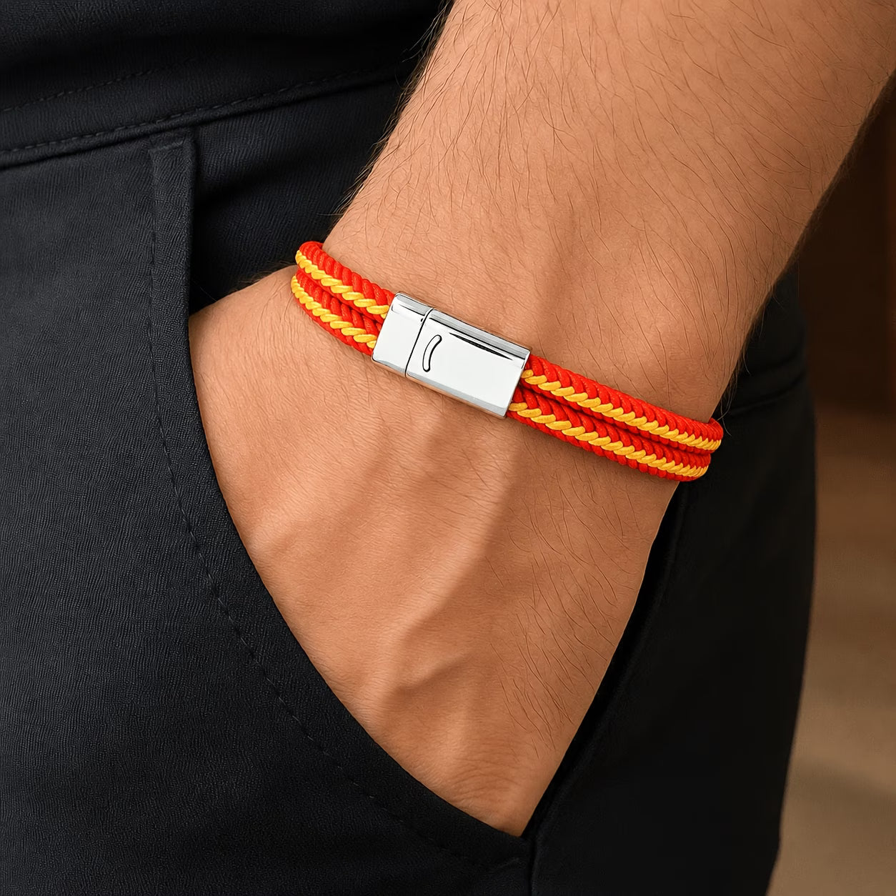 Bracelet Tressé Double Couche