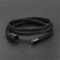 Bracelet jonc double brin en cuir