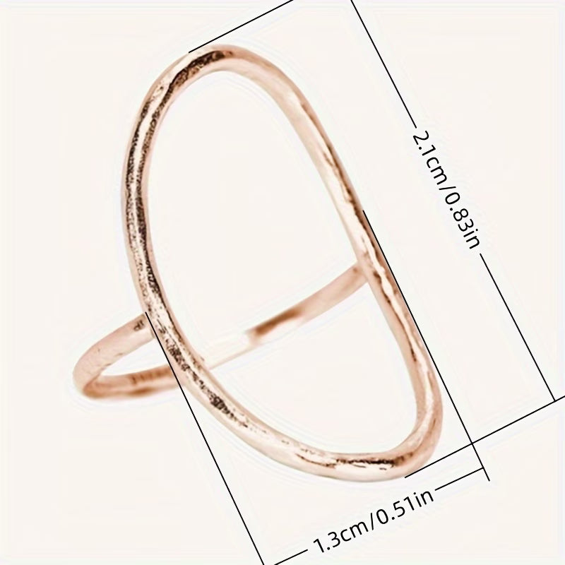 Bague ovale élégant