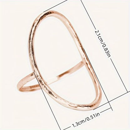 Bague ovale élégant
