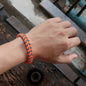 Bracelet tissage contrasté