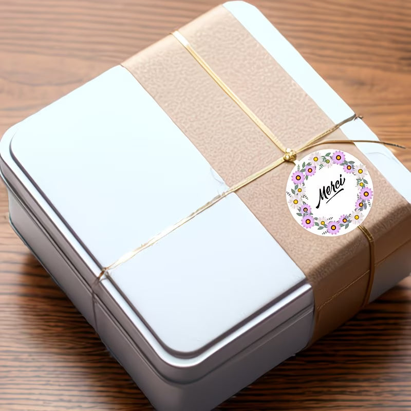 200pcs Autocollants "Merci"