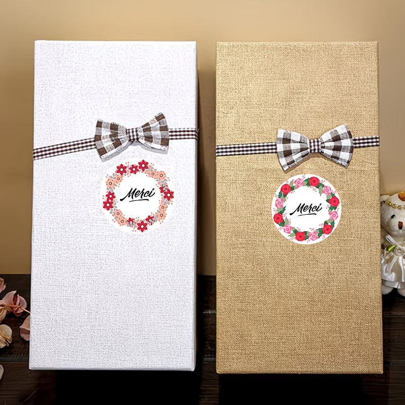 200pcs Autocollants "Merci"