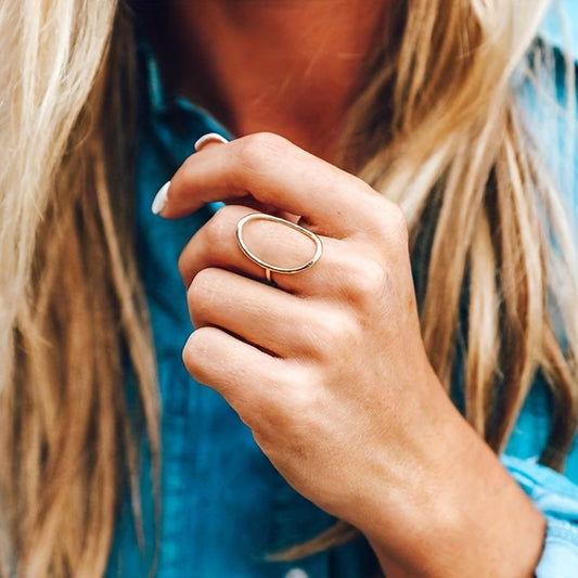 Bague ovale élégant